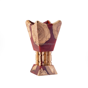 Brûleur d'encens électrique en résine de bois Mubkhar blanc, poli, art populaire, qualité supérieure, cadeau de mariage pour la décoration de la maison, artisanat - Product Image 3