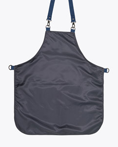 Tabliers de cuisine en toile de coton biologique 100% avec logo personnalisé imprimé, promotionnels, noirs, en sergé de coton T/C, avec deux poches - Product Image 4