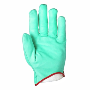 Premium Quality Cowhide Grain Leather <b>Driver</b> Work <b>Gloves</b> Thick Fleece Lining Industrial Protection Anti-cold Durable Anti-Static - Product Image 4