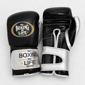 New Stylish Design No Boxing No Life Boxing <b>Gloves</b> Premium Color Combo Original Leather Embroidered Logo On Strap Style <b>Gloves</b>. - Product Image 1