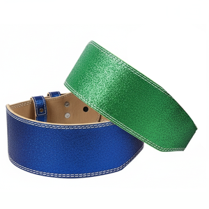 Ceinture de musculation réglable en cuir véritable de haute qualité, tendance, à prix abordable, pour la musculation et le fitness - Product Image 1