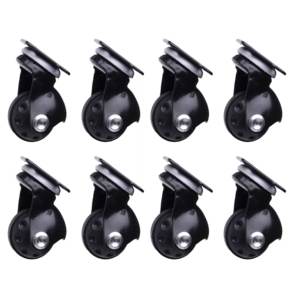 Placa de rueda giratoria negra 14 G 38mm - Product Image 3