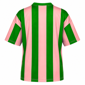 Custom Alpha Kapa Alpha Sorority Sweatshirt Striped Short Sleeve green & pink Casual Style for female with polyester lining - Product Image 3
