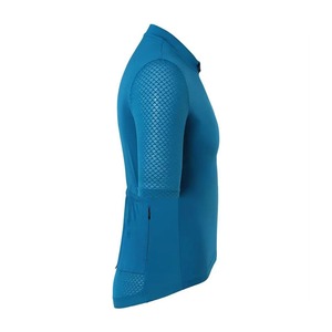 Maillot de cyclisme respirant à manches courtes pour homme avec fermeture éclair intégrale, en Spandex/Polyester, idéal pour le cyclisme sur route - Product Image 2