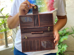 Portefeuille en cuir de vachette, portefeuille en cuir à poils, agenda en cuir, portefeuille pour femme - Product Image 5