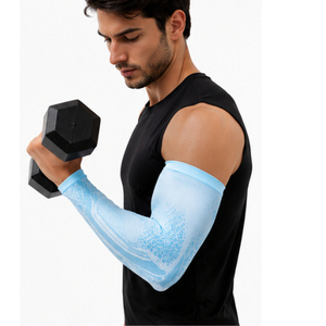 Nouvelles manches de bras de sport d'extérieur unisexes, design personnalisé, impression par sublimation, anti-UV, respirantes, écologiques, séchage rapide - Product Image 3
