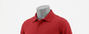 Men's Red Polo Shirt Short Sleeve Turn-<b>down</b> Collar Regular Fit Solid Color All Seasons 100% Cotton - Product Image 6