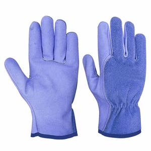 Guantes de Conducción de Cuero de Vaca de Primera Calidad, Resistentes a la Abrasión, para Jardinería y Uso Doméstico - Product Image 2