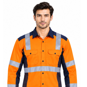 Camisetas de alta visibilidad EAZWEARS para hombre, proveedor de ropa de trabajo personalizada para contratistas, abastecimiento de ropa de trabajo, uniformes de construcción para exportación, uniformes corporativos - Product Image 5