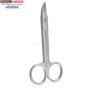 Ciseaux manuels courbés 6 Crown Beebee 4.25, instruments de chirurgie générale pour la coupe de tissus fins dans les procédures opératoires cliniques - Product Image 4