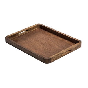Nueva llegada elegante decoración del hogar bandeja de servicio de resina bandeja de madera para sala de estar dormitorio y cocina para cumpleaños festividades de Diwali - Product Image 1