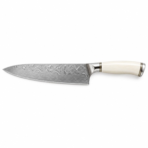 Damascus Steel Chef <b>Knife</b> Premium Ergonomic Wooden Handle Private Handcrafted Pattern Steel <b>Kitchen</b> <b>Knife</b> Razor <b>Sharp</b> Blade - Product Image 1