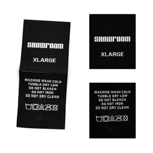 Étiquettes tissées personnalisées de qualité supérieure, découpées au laser, pour vêtements, avec personnalisation du logo de l'entreprise, lavables - Product Image 1