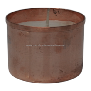 เทียนอะโรมาเทอราพีทรงโหลทองแดงมีกลิ่นหอมเหมาะสำหรับตกแต่งบ้านการพักผ่อนและให้เป็นของขวัญมีหลายดีไซน์และหลายขนาด - Product Image 1