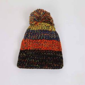 หมวกบีนนี่ถักไหมพรมขนสัตว์แท้ 100% สำหรับผู้ชาย ระบายอากาศได้ดี หมวกบีนนี่สำหรับฤดูหนาว ประดับด้วยคริสตัล - Product Image 6