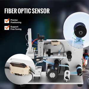 Machine d'étiquetage électrique pour surfaces planes, 25-60 pièces/min, pour boîtes en carton/bouteilles carrées/étiquetage de boîtes de conserve, haute efficacité - Product Image 5