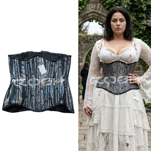 Corsé de brocado con varillas de acero, estilo underbust, novedad de moda para fiestas y eventos. - Product Image 5