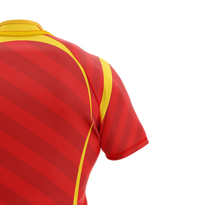 Sublimation Printed Rugby Jersey Short Solid Color 100% Polyester Quick Dry Breathable Custom Front OEM Service Multiple Sizes - Product Image 5