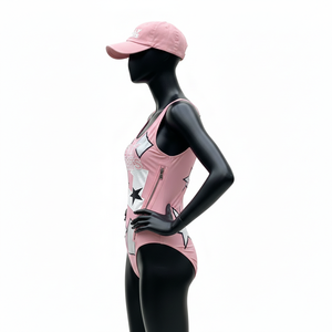 Traje de Baño Deportivo para Mujer, Calidad Premium, Poliéster y Spandex, Ajuste Suave, Paneles en Contraste, Logotipo Personalizado - Product Image 3