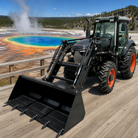 Tracteur agricole à roues 4x4 de 100 CV de qualité supérieure pour le labour des rizières avec un système hydraulique robuste et une capacité de levage élevée