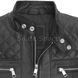 New Arrival Men's High Quality Fashion Design Leather Jacket For Sale In Wholesale Price With Custom Logo Men Leather Jackets - Product Image 3