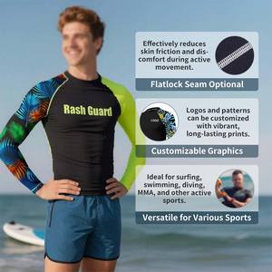 Camisetas de Compresión para Hombre con Diseño Personalizado y Logotipo Ecológico, Protección Contra la Humedad - Product Image 6