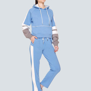 Best Price Customized Long Sleeve Pullover Tracksuits For Women High Quality Latest Style Two Piece Women's Winter Tracksuits - Product Image 3
