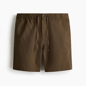 <b>Mens</b> Vintage Wash Mid Elastic Waist Woven Denim <b>Shorts</b> Relaxed Fit Soft Breathable Summer Casual Everyday Comfort - Product Image 2