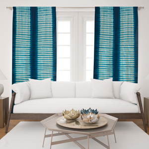 Rideau en coton fait main imprimé tie-dye, style bohème, pour la maison, le bureau, la chambre à coucher, vente en gros, Inde - Product Image 1