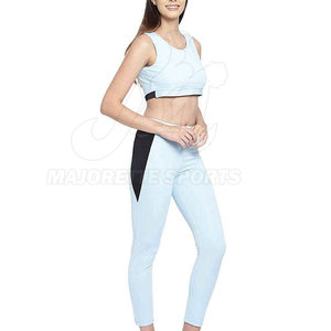 Conjunto de yoga para mujer de alta calidad sin costuras con logotipo personalizado, MOQ bajo, tela suave y el mejor precio. - Product Image 2