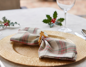Anneau de serviette de Noël doré festif pour la décoration de table de fêtes, adapté aux événements et à l'usage quotidien - Product Image 6