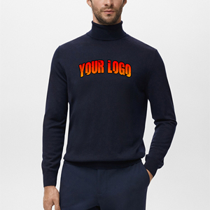 Stylish Men Knitted Sweater 100% Cotton Warm Breathable Quick Dry Anti-Wrinkle Durable Comfortable Daily Winter - Product Image 1