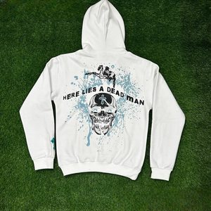 เสื้อฮู้ดดี้ทรงหลวม แขนยาว ผ้าฝ้าย 100% แบบ unisex พิมพ์ลาย DTF พร้อมเชือกผูก - Product Image 2