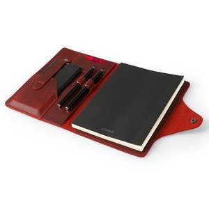 Durable Smell Proof Heavy Duty Protection Office Leather Notebook Cover Case <b>A5</b> Refillable Journal Case Holder for Professionals - Product Image 2