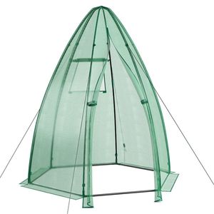 Mini serra esagonale ecologica con porta a cerniera, finestra avvolgibile e copertura in PE per piante da interno ed esterno, ideale per coltivazioni idroponiche. - Product Image 6