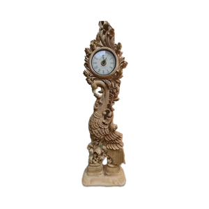 Meilleure vente Horloge murale en bois de grand-père en teck indien fabriqué à la main (bois de Sangwan) Horloge élégante vintage pour la décoration intérieure disponible - Product Image 1