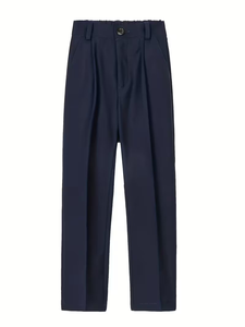 Unisex High School Uniform Trousers 100% Cotton Canvas Spring Autumn & Summer Styles Student Performance Formal Single Piece - Product Image 4