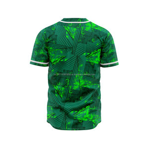 Camisetas de béisbol de poliéster 100% personalizadas, uniformes de softball, ropa de juego transpirable, diseño de retazos de talla grande para equipo - Product Image 2
