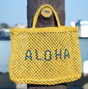 Bolso Tote de Yute Natural Minimalista de Gran Capacidad Ecológico, Nueva Tendencia 2026, para Mujer, con Bordado de Iniciales y Cierre de Letra - Product Image 6