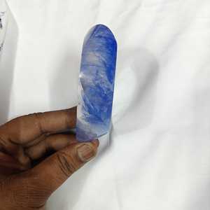 Blue Geometric Resin Cuff Bracelet Unisex Trendy Fashion Jewelry Acrylic Lucite <b>Bangles</b> - Product Image 2