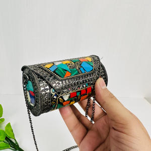 Fashion Acrylic Evening Clutch Purse for <b>Women</b> Metallic Ball Pattern Bag Ladies Unique Mini <b>Handbag</b> for Wedding Party By FWE - Product Image 1