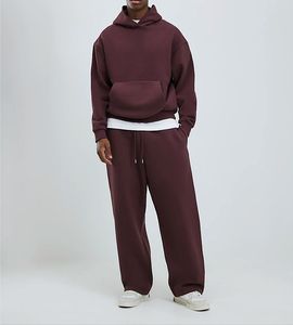 Ensemble de survêtement pour homme personnalisé à capuche, effet délavé, 2 pièces, respectueux de l'environnement - Product Image 3