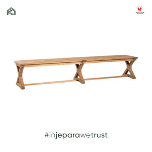Banco de Comedor de Madera de Teca Sólida para Exteriores, Banco Largo de Listones para Jardín, para Restaurante, Hotel, Resort, Villa, Muebles de Patio - Product Image 3