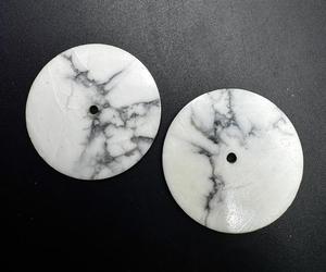 หน้าปัดนาฬิกา A K Gems Natural Howlite ขนาด 28.50 มม. หนา 0.70 มม. รูตรงกลาง 2 มม. บริการทำแม่พิมพ์หินแบบกำหนดเองจากราชสถาน สำหรับนาฬิกาอัตโนมัติ - Product Image 3