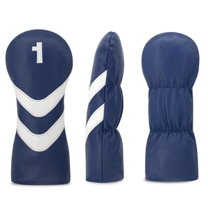 Housse de protection classique pour tête de club de golf, imperméable, en cuir PU, couleurs personnalisables et fermeture élastique pour usage extérieur - Product Image 1