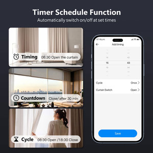 โมดูลสวิตช์ม่านอัจฉริยะ Tuya WiFi RF 433MHz มินิ DIY มอเตอร์ม่านม้วนแบบรีเลย์ ใช้งานร่วมกับ <span class=keywords><strong>Alexa</strong></span> Google Home PST-C01+RF - Product Image 6