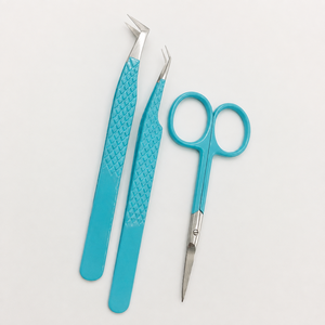 HARRAR GROUP COMPANIES – Ensemble de pinces à cils de précision en acier inoxydable et ciseaux, 13 cm de longueur, pointe lisse pour extensions de cils - Product Image 5