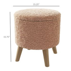 Round <b>Ottoman</b> <b>Stool</b> - Product Image 2