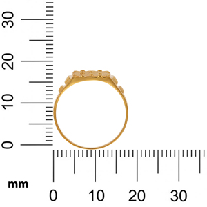 Classic Edge <b>Men's</b> Gold <b>Ring</b> Luxury Gold Tone Wide Band Statement <b>Ring</b> <b>for</b> <b>Men</b> Artistic Textured Surface with Intricate Raised - Product Image 5