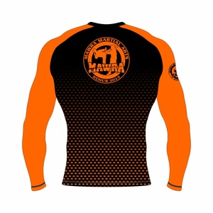 Rashguard MMA sublimado totalmente personalizado con mangas completas OEM BJJ Rash Guards - Product Image 3